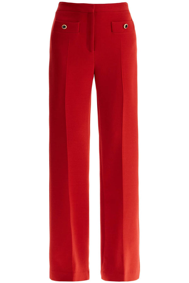 tailored wool bootcut trousers for