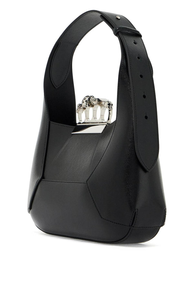 the jewelled hobo bag - Black