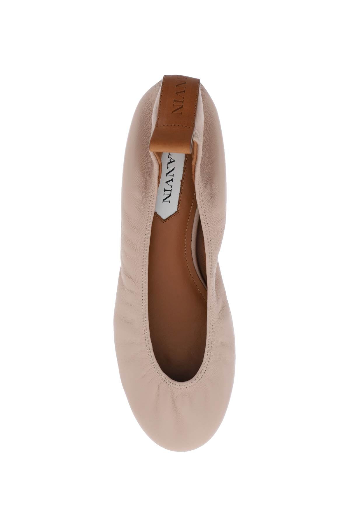 The Leather Ballerina Flat - Neutral