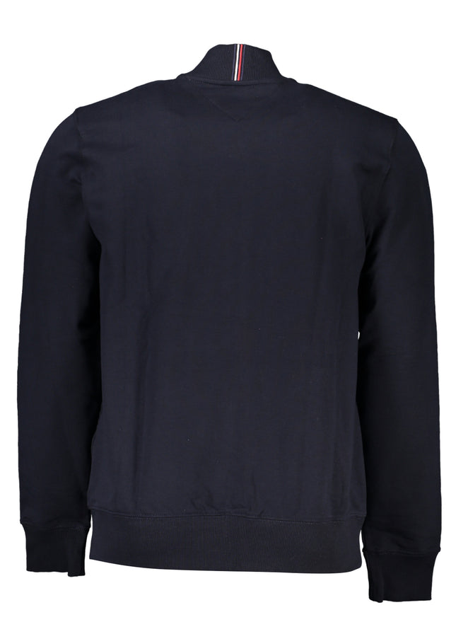 TOMMY HILFIGER MEN'S BLUE ZIP SWEATSHIRT-Felpe-TOMMY HILFIGER-Urbanheer