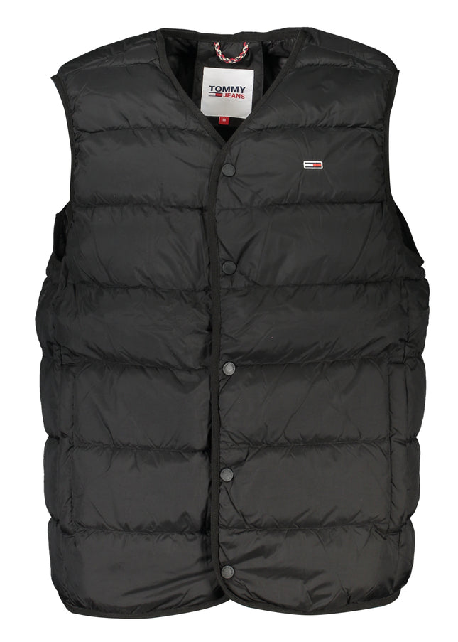 TOMMY HILFIGER MEN'S BLACK SLEEVELESS-Giubbotti e piumini-TOMMY HILFIGER-Urbanheer