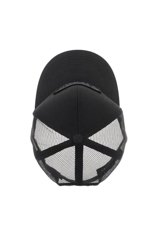 water-repellent cotton trucker - Black