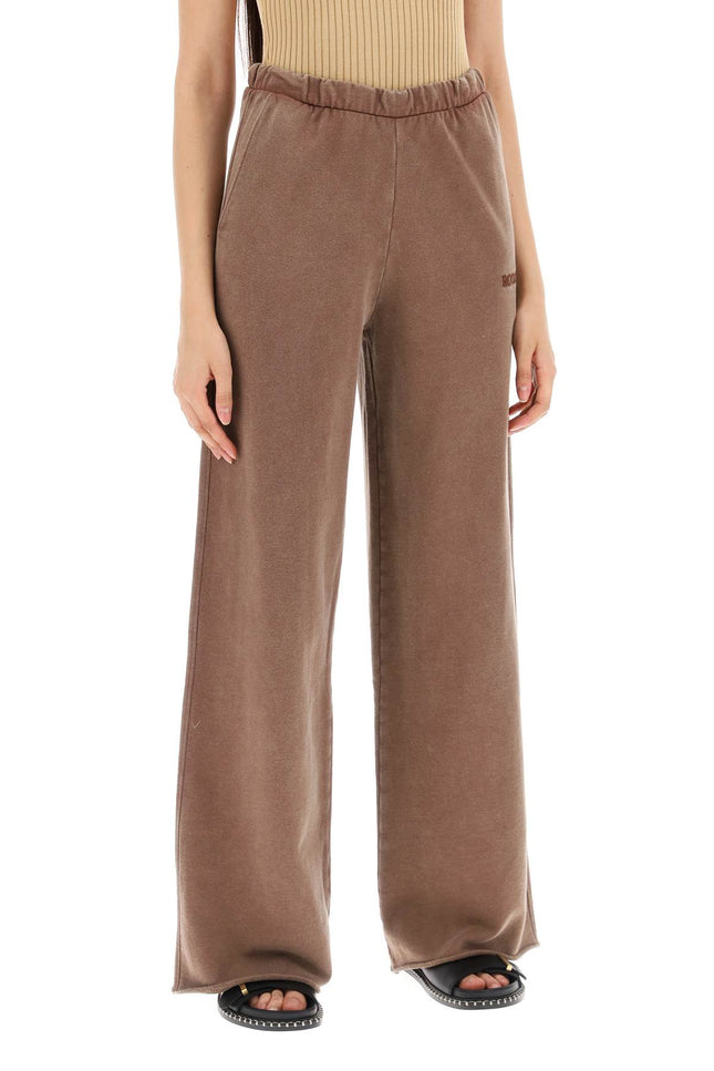 Wide-Legged Sports Pants - Brown