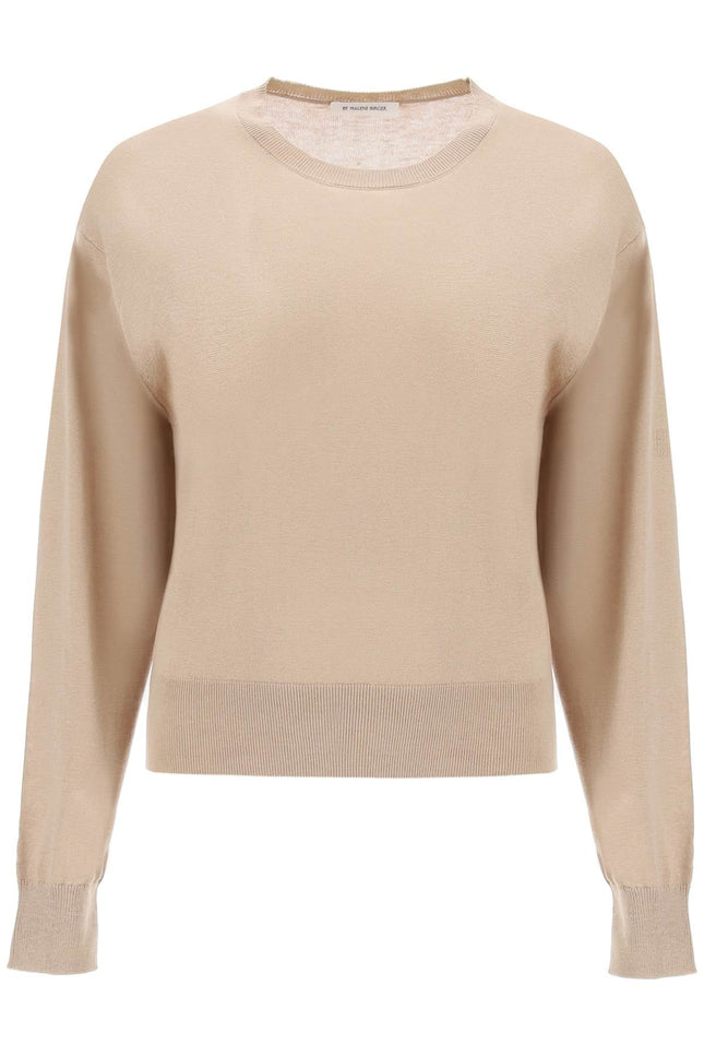 wool and silk blend pullover sweater by - Beige