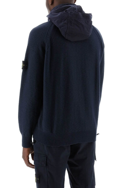 Zip-Up Cardigan With Detachable Hood