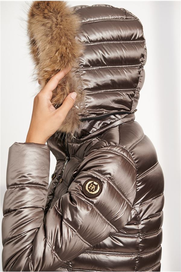 Zoe Originalhalley Lightweight Women Puffer Jacket Bronze-Clothing - Women-Henry Arroway-Urbanheer