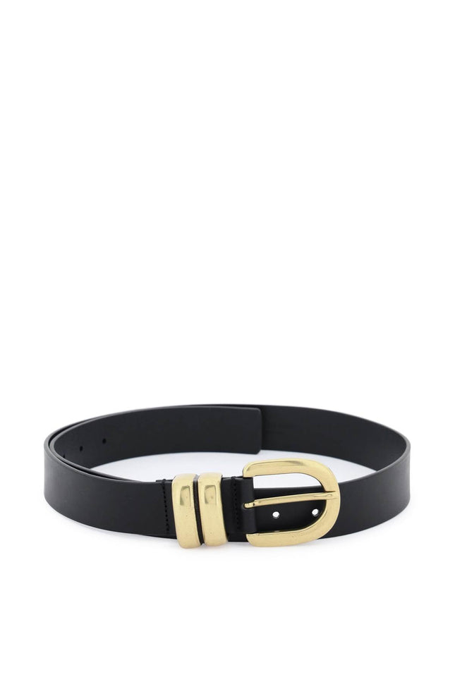 zoira leather belt - Black