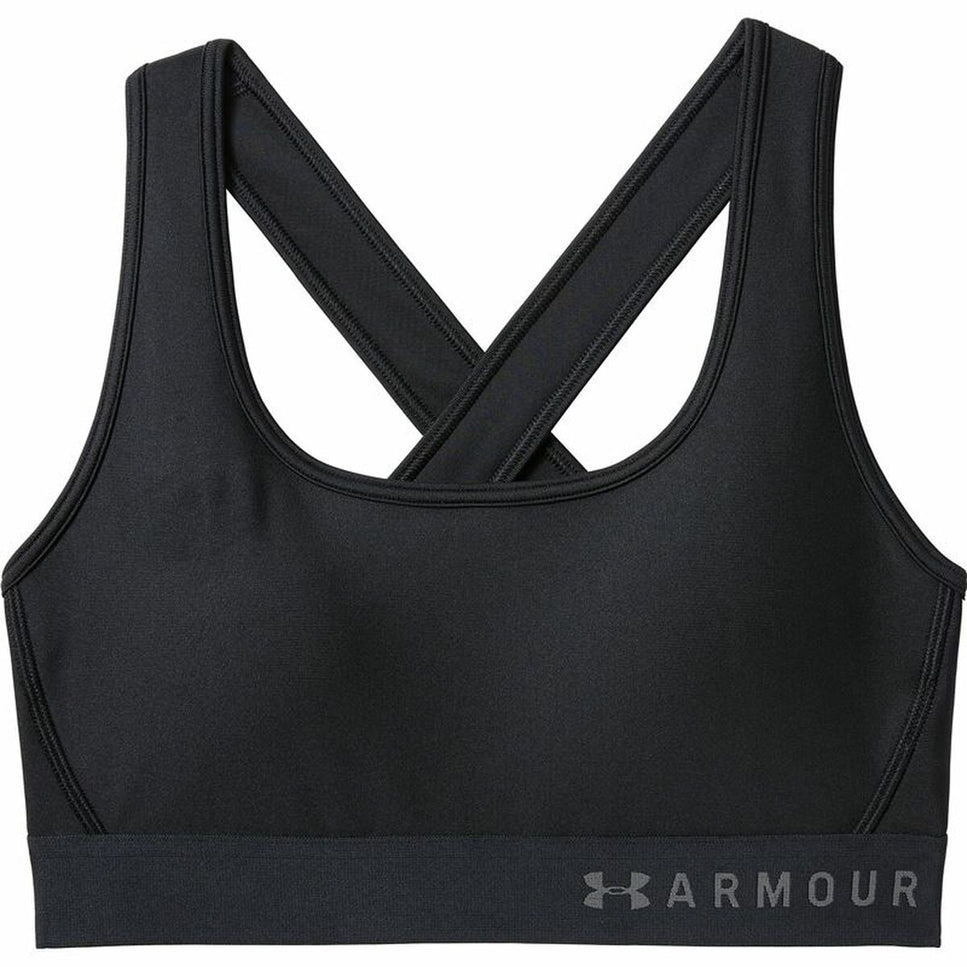 Sports Bra Under Armour Mid Crossback Black-Under Armour-Urbanheer