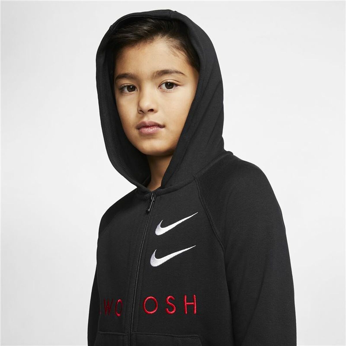 Children'S Sports Jacket Nike Swoosh Black-Sports | Fitness > Sports material and equipment > Sports Jackets-Nike-8-10 Years-Urbanheer