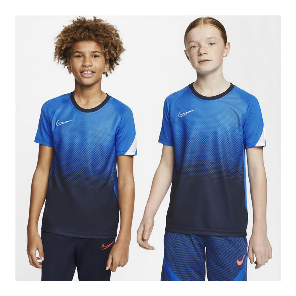 Child'S Short Sleeve T-Shirt Nike Dri-Fit Academy Blue-Nike-7-8 Years-Urbanheer