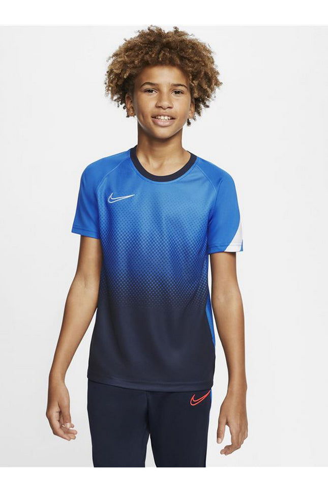 Child'S Short Sleeve T-Shirt Nike Dri-Fit Academy Blue-Nike-7-8 Years-Urbanheer