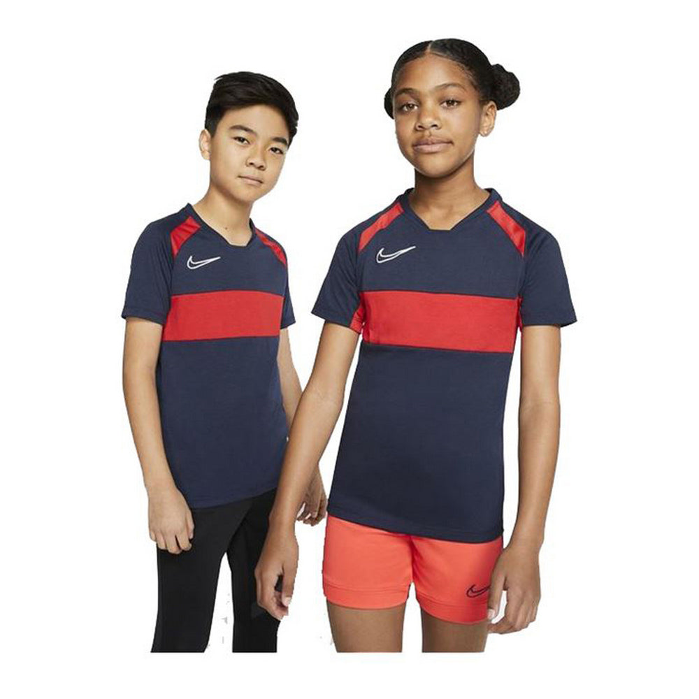 Children’S Short Sleeve T-Shirt Nike Dri-Fit Academy Dark Blue-Nike-Urbanheer