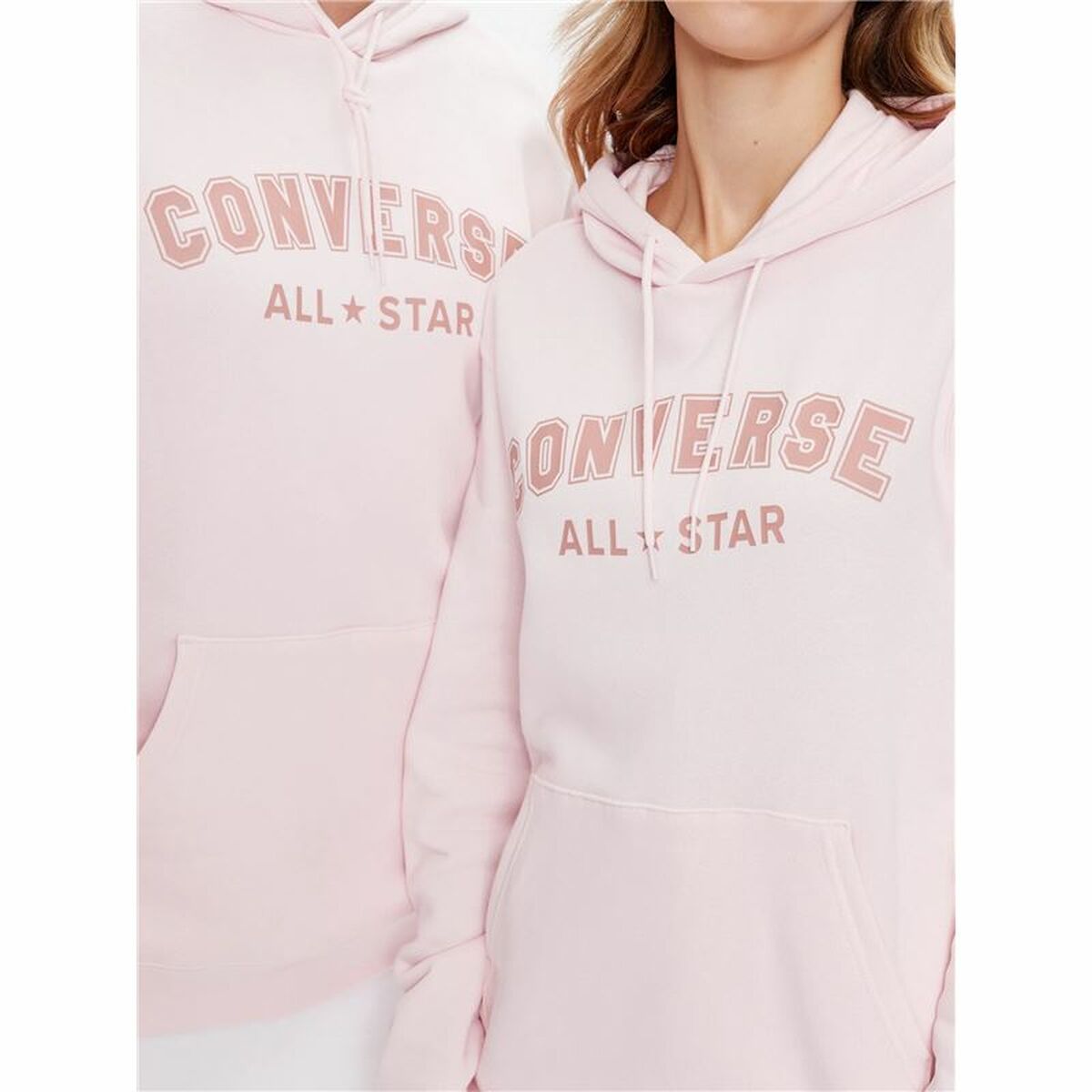 Unisex Hoodie Converse Classic Fit All Star Single Screen Light Pink-Sports | Fitness > Sports material and equipment > Sports sweatshirts-Converse-Urbanheer