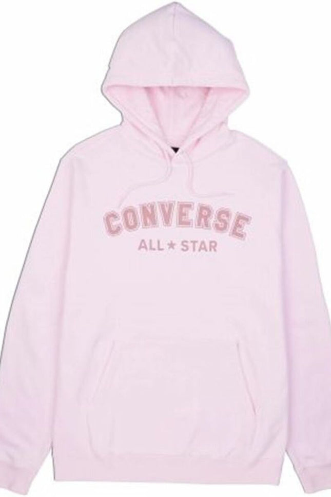 Unisex Hoodie Converse Classic Fit All Star Single Screen Pink-Sports | Fitness > Sports material and equipment > Sports sweatshirts-Converse-Urbanheer