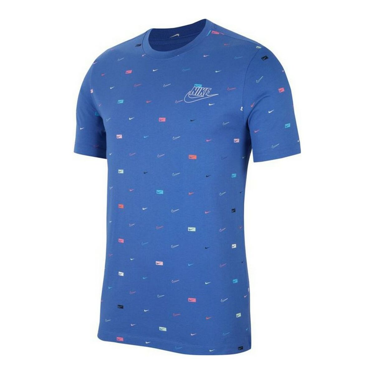 Men’S Short Sleeve T-Shirt Nike Sportswear Indigo-Sports | Fitness > Sports material and equipment > Sports t-shirts-Nike-Urbanheer