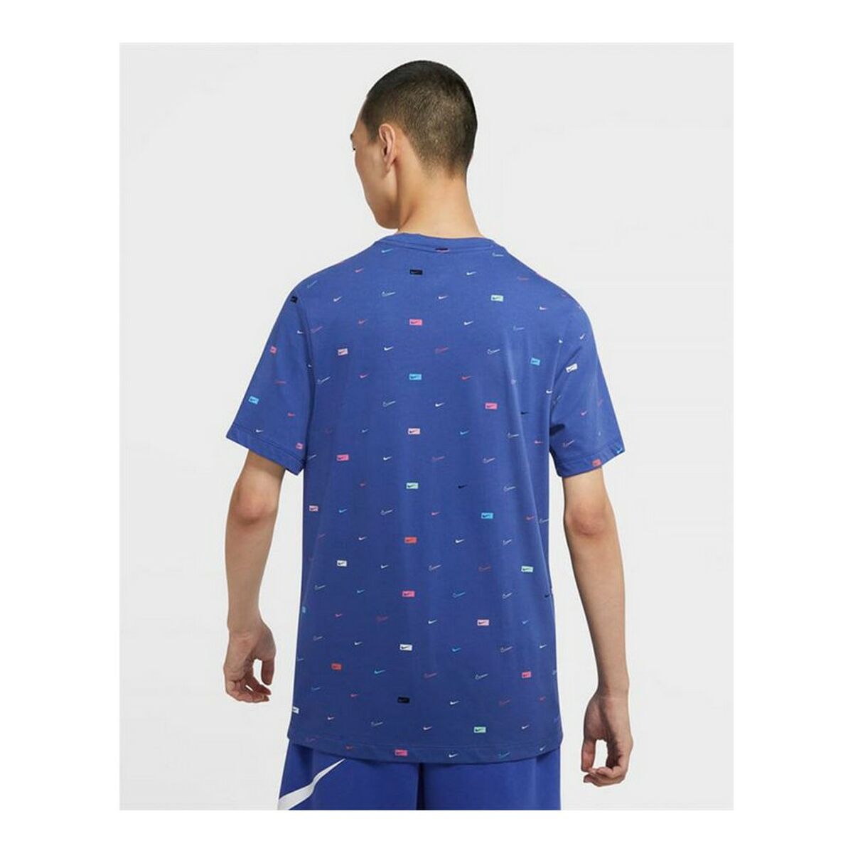 Men’S Short Sleeve T-Shirt Nike Sportswear Indigo-Sports | Fitness > Sports material and equipment > Sports t-shirts-Nike-Urbanheer