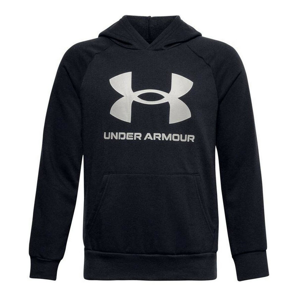 Children’s Hoodie Under Armour Fleece Rival Big Logo Black-Clothing - Men-Under Armour-Urbanheer