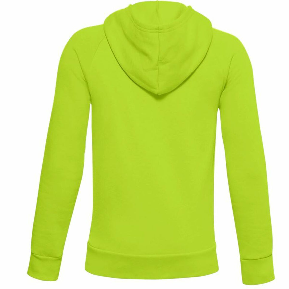 Children’s Hoodie Under Armour Rival Big Logo 1 Lime green-Under Armour-Urbanheer