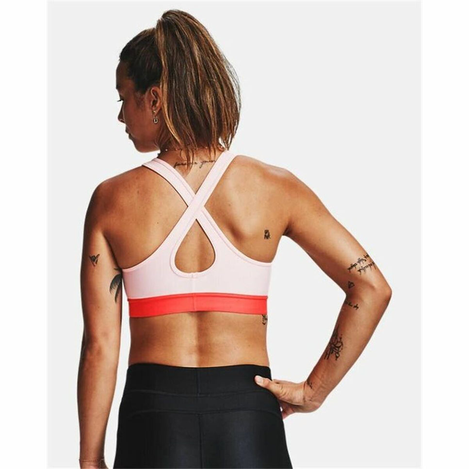 Sports Bra Under Armour Mid Crossback Pink-Under Armour-Urbanheer