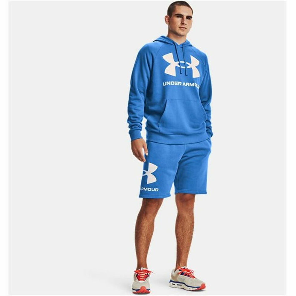 Men’S Hoodie Under Armour Rival Big Logo Blue-Under Armour-Urbanheer