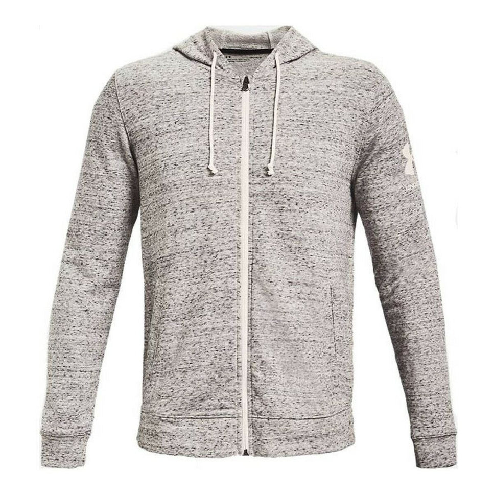 Men'S Sports Jacket Under Armour Rival Terry Fz Light Grey-Sports | Fitness > Sports material and equipment > Sports Jackets-Under Armour-Urbanheer