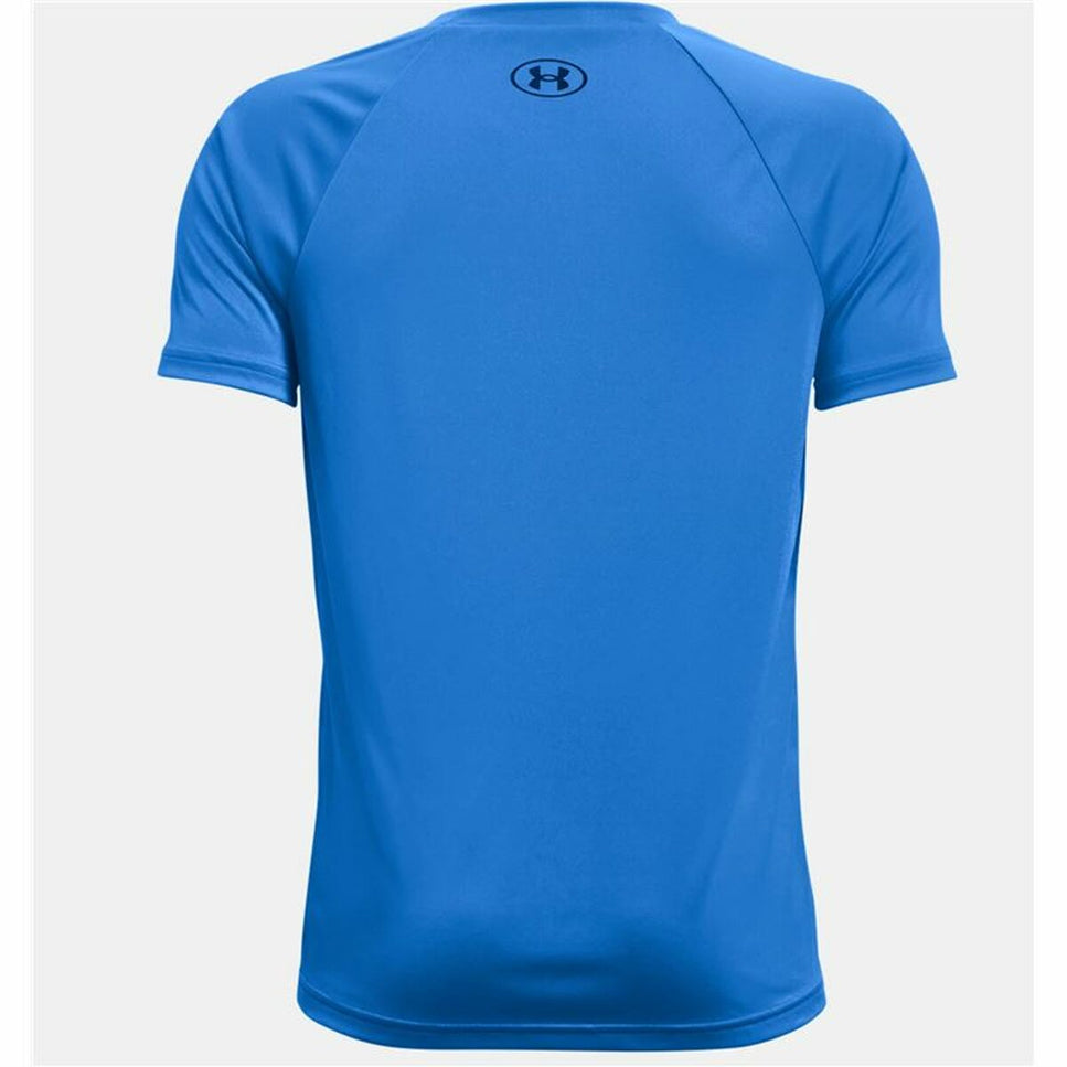 Children’S Short Sleeve T-Shirt Under Armour Tech Hybrid Blue-Under Armour-Urbanheer