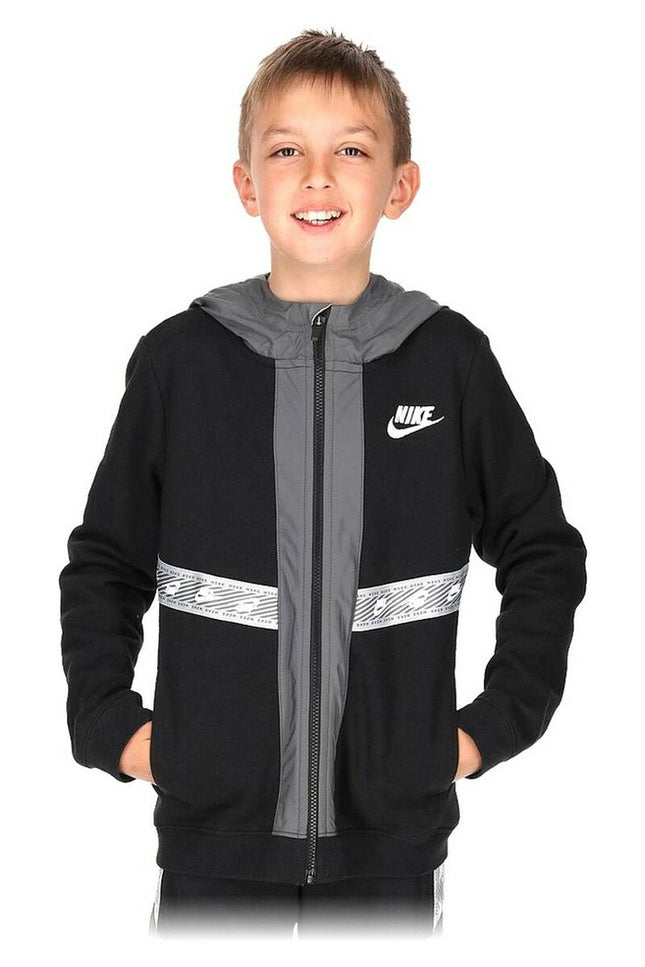 Children'S Sports Jacket Nike Black Cotton-Nike-Urbanheer