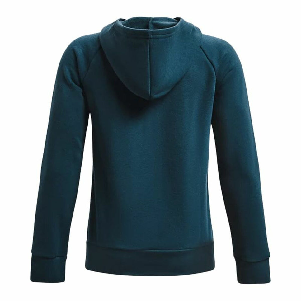 Children’s Hoodie Under Armour Rival Fleece Hoodie Cyan-Under Armour-Urbanheer