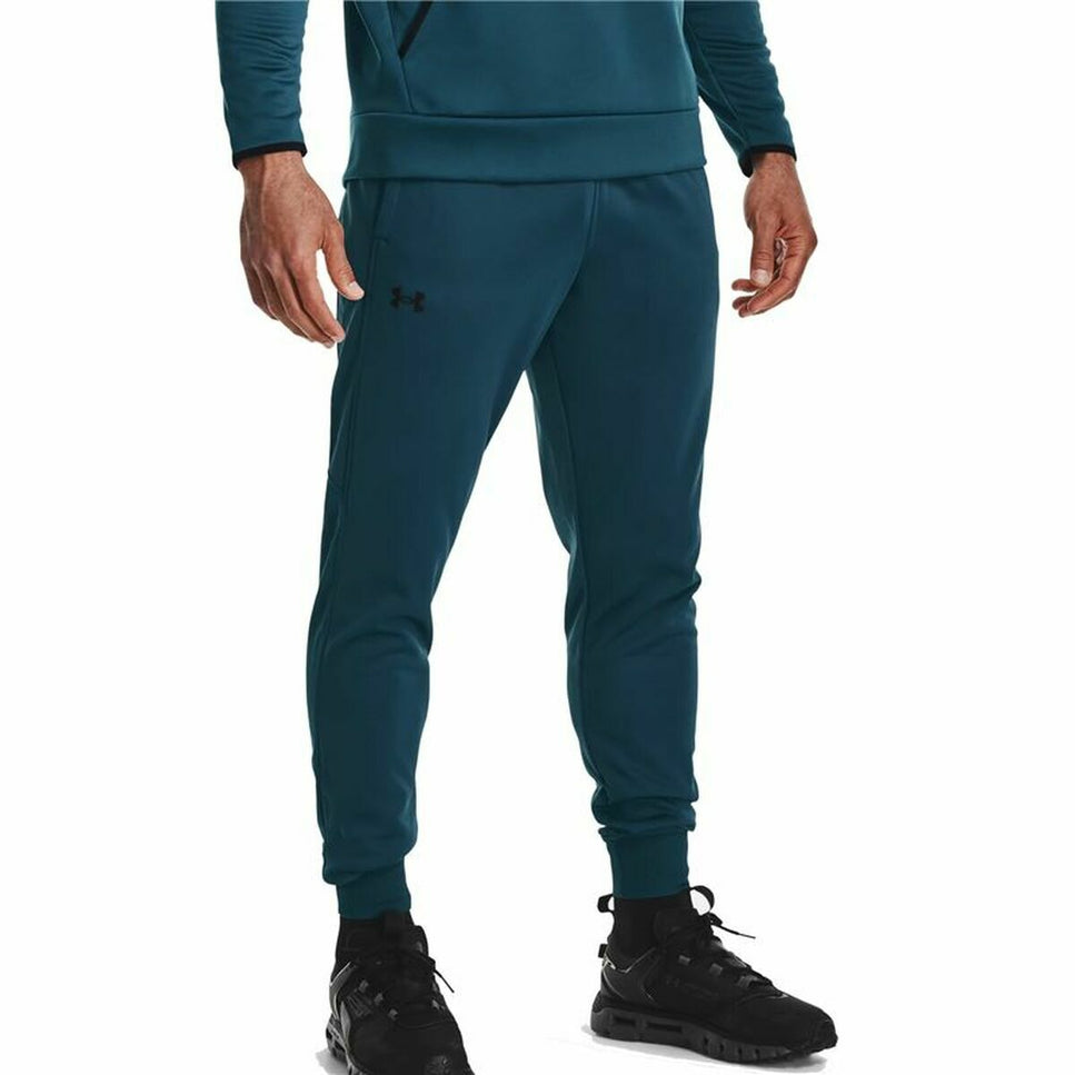 Adult Trousers Under Armour Fleece Joggers Blue-Under Armour-Urbanheer