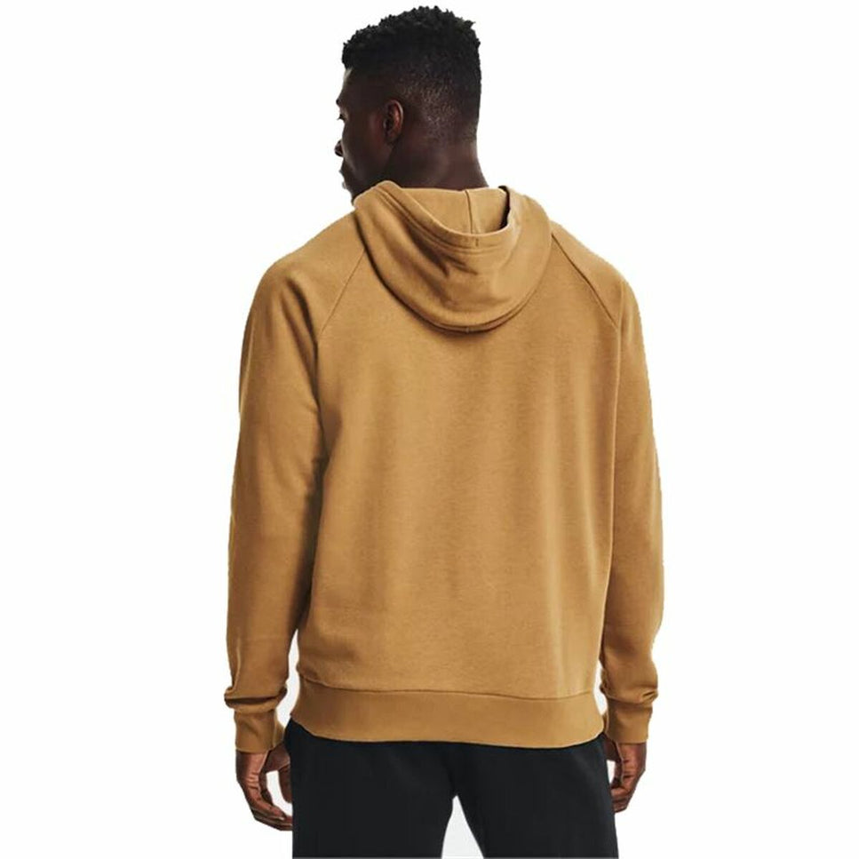 Men’s Hoodie Under Armour Rival Big Logo Ocre-Clothing - Men-Under Armour-Urbanheer