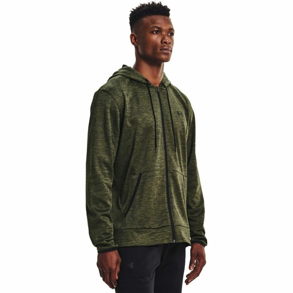 Men'S Sports Jacket Under Armour Fleece Fz Olive-Sports | Fitness > Sports material and equipment > Sports Jackets-Under Armour-Urbanheer