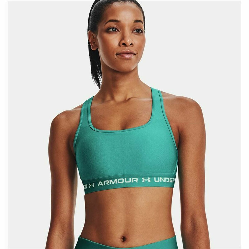 Sports Bra Under Armour Crossback Mid Aquamarine-Under Armour-Urbanheer