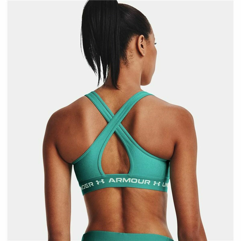 Sports Bra Under Armour Crossback Mid Aquamarine-Under Armour-Urbanheer