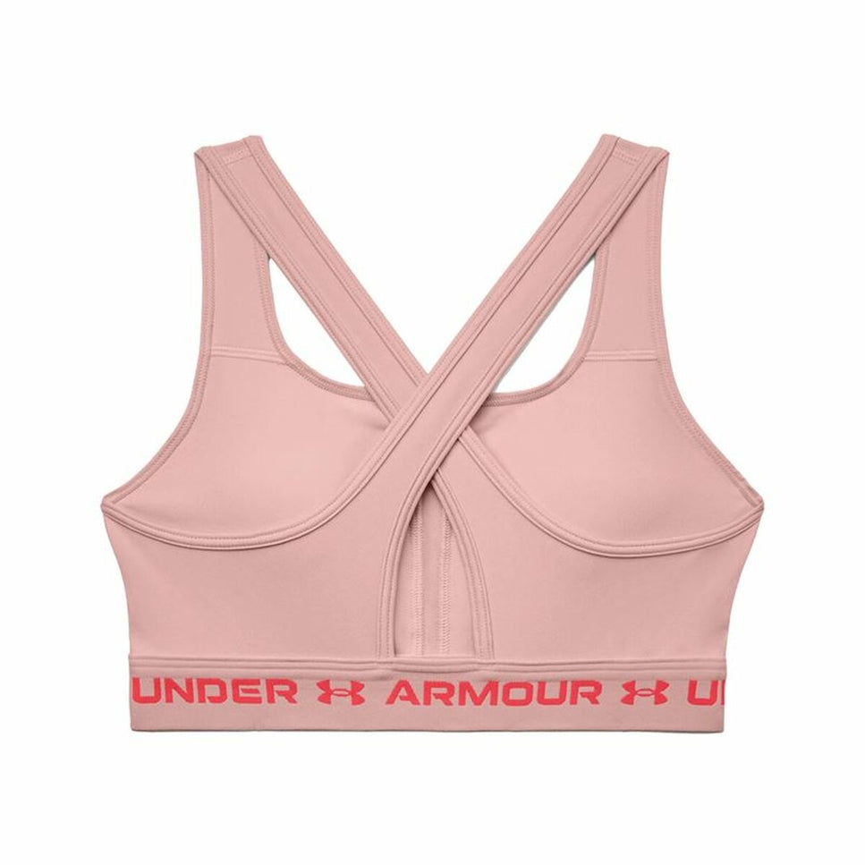 Sports Bra Under Armour Crossback Mid Pink-Under Armour-Urbanheer