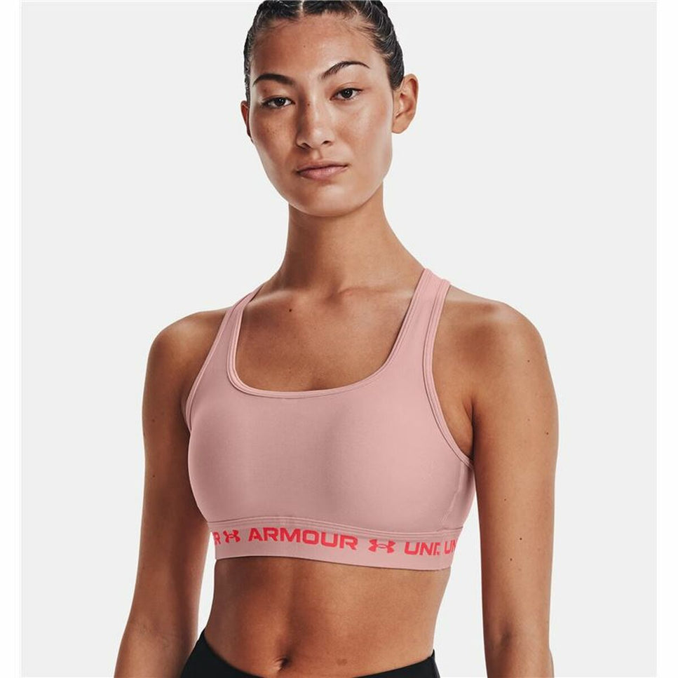 Sports Bra Under Armour Crossback Mid Pink-Under Armour-Urbanheer