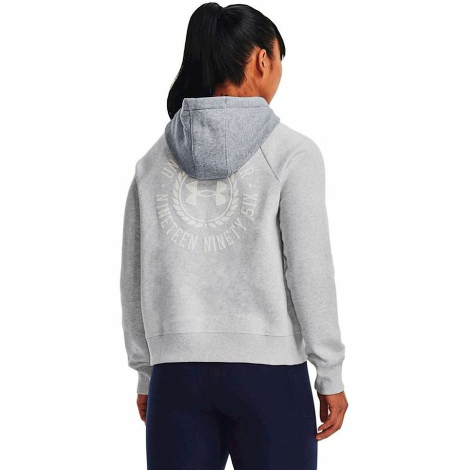 Men’S Hoodie Under Armour Rival Fleece Cb Grey-Clothing - Men-Under Armour-Urbanheer