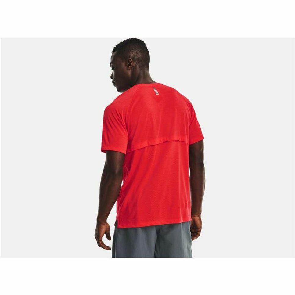 Men’s Short Sleeve T-Shirt Under Armour Streaker Red-Clothing - Men-Under Armour-Urbanheer