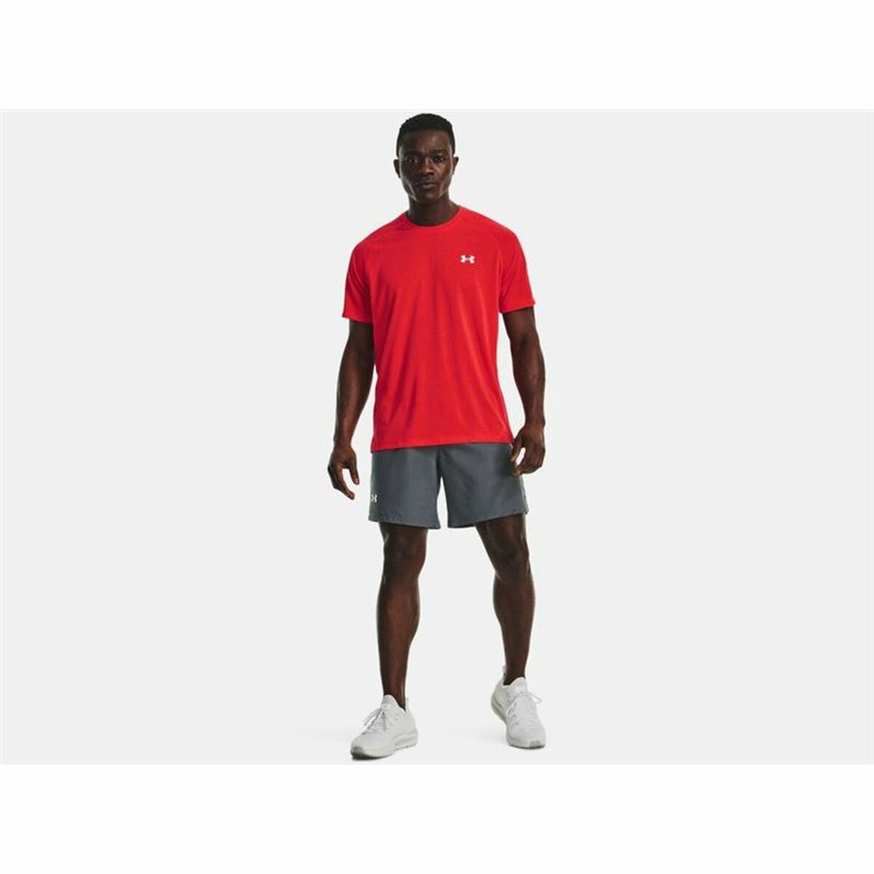 Men’s Short Sleeve T-Shirt Under Armour Streaker Red-Clothing - Men-Under Armour-Urbanheer