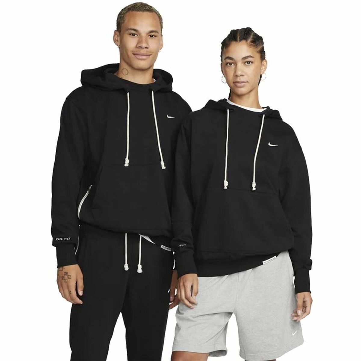 Men’S Sweatshirt Without Hood Nike Dri-Fit Standard Black-Sports | Fitness > Sports material and equipment > Sports sweatshirts-Nike-Urbanheer