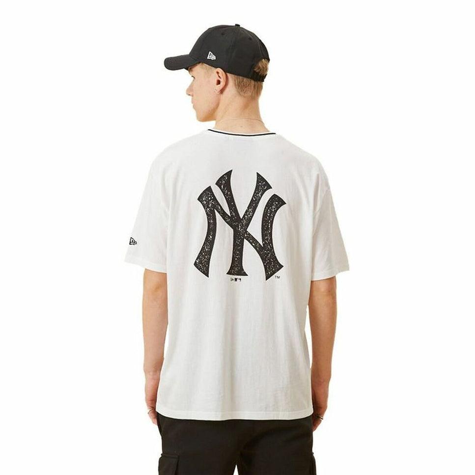 Men’s Short Sleeve T-Shirt New Era White-Sports | Fitness > Sports material and equipment > Sports t-shirts-New Era-Urbanheer