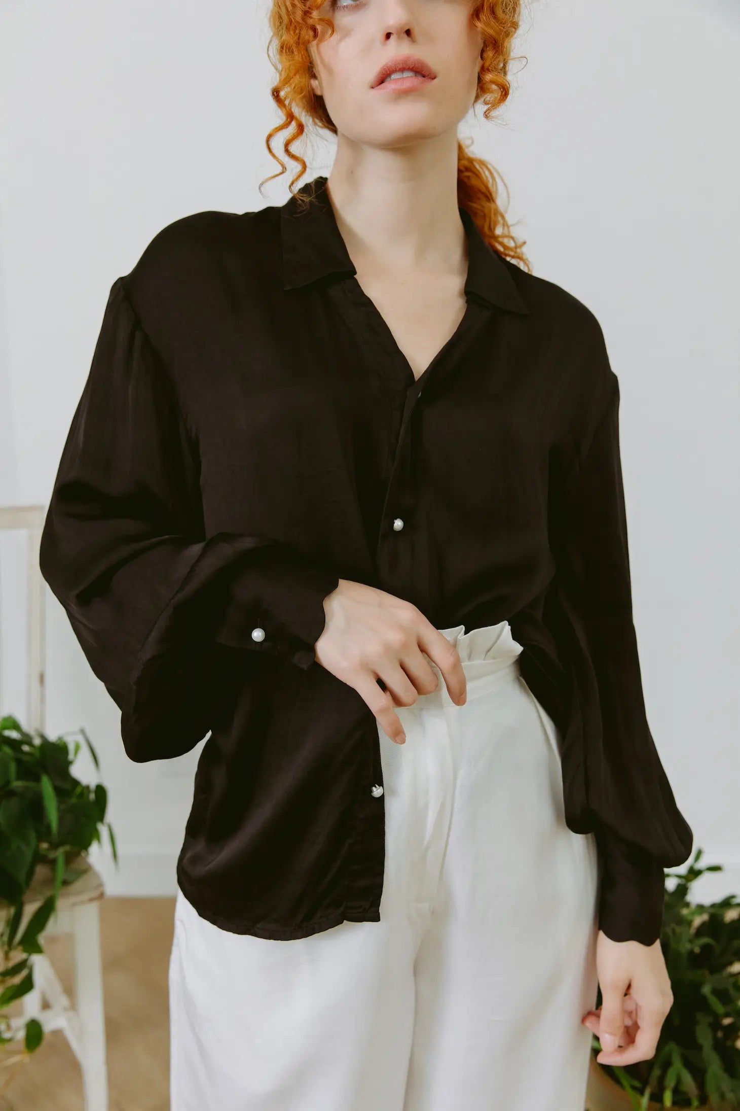 Silk button down high quality shirt