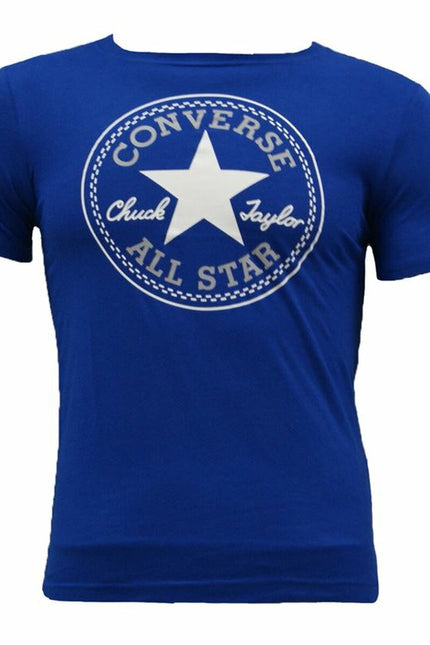 Child's Short Sleeve T-Shirt Converse Core Chuck Taylor Patch Blue-Converse-Urbanheer