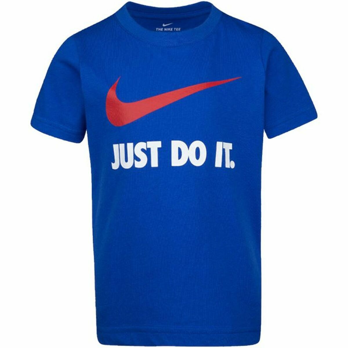 Child'S Short Sleeve T-Shirt Nike Swoosh Blue-Sports | Fitness > Sports material and equipment > Sports t-shirts-Nike-Urbanheer