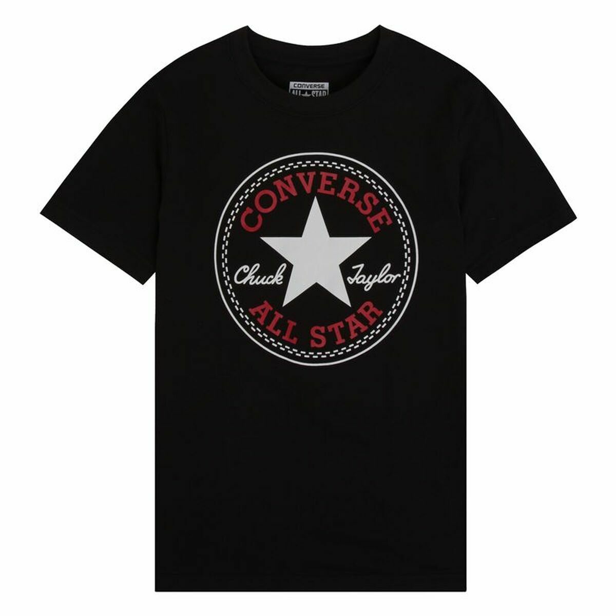 Short Sleeve T-Shirt Converse Chuck Taylor All Star Core Black-Fashion | Accessories > Clothes and Shoes > T-shirts-Converse-Urbanheer