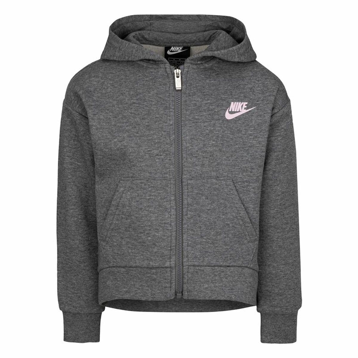 Men'S Sports Jacket Nike Full Zip Grey Dark Grey-Sports | Fitness > Sports material and equipment > Sports Jackets-Nike-Urbanheer