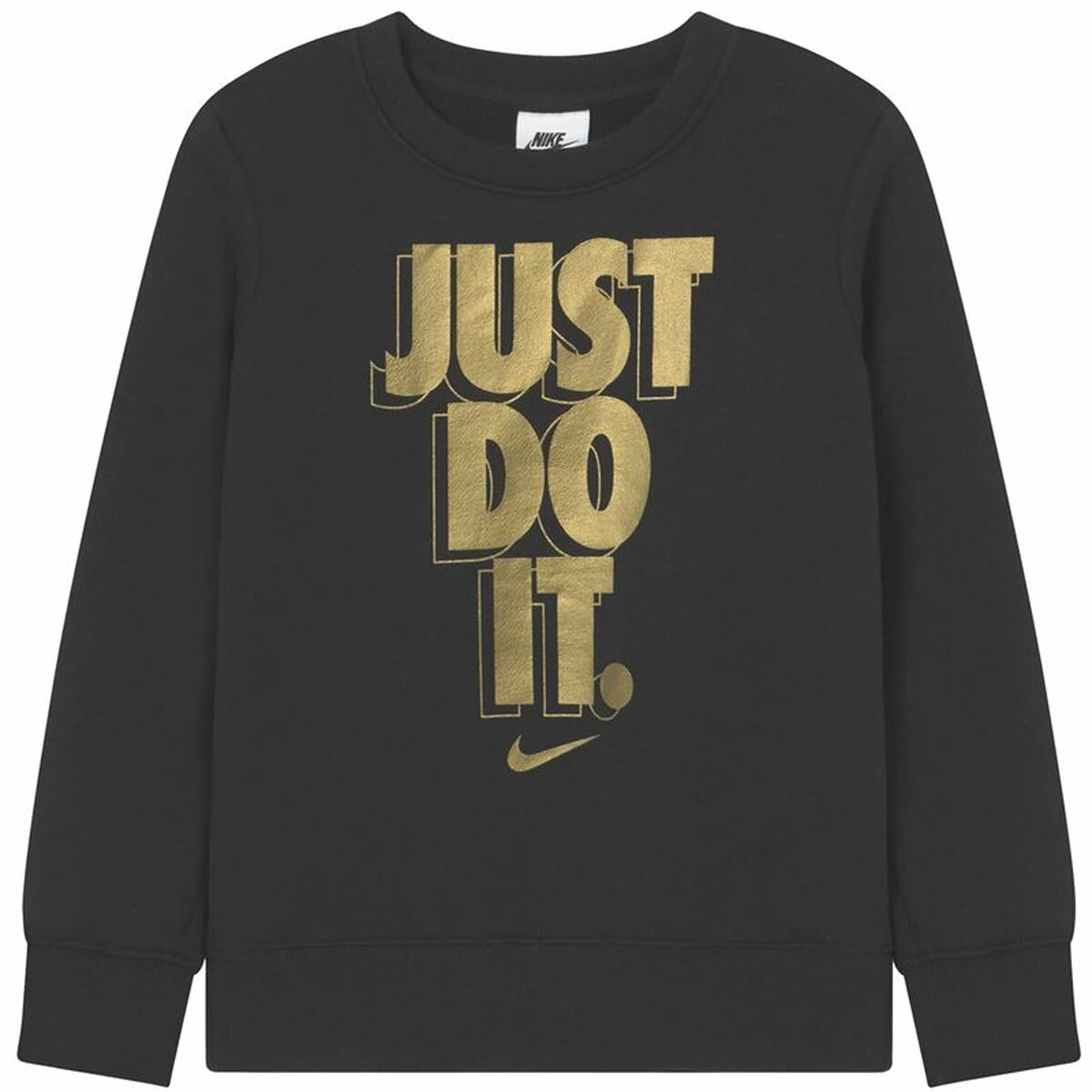 Children’S Sweatshirt Without Hood Nike Gifting Black-Nike-Urbanheer