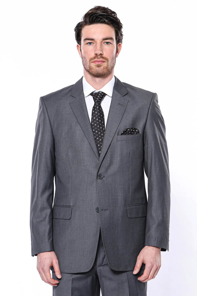 Regular Cut Plain Suit-Clothing-Wessi-Urbanheer