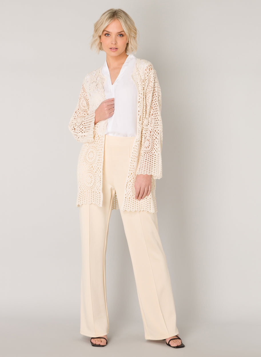 Izzly Knitted Crocheted Cardigan-Yest-Urbanheer