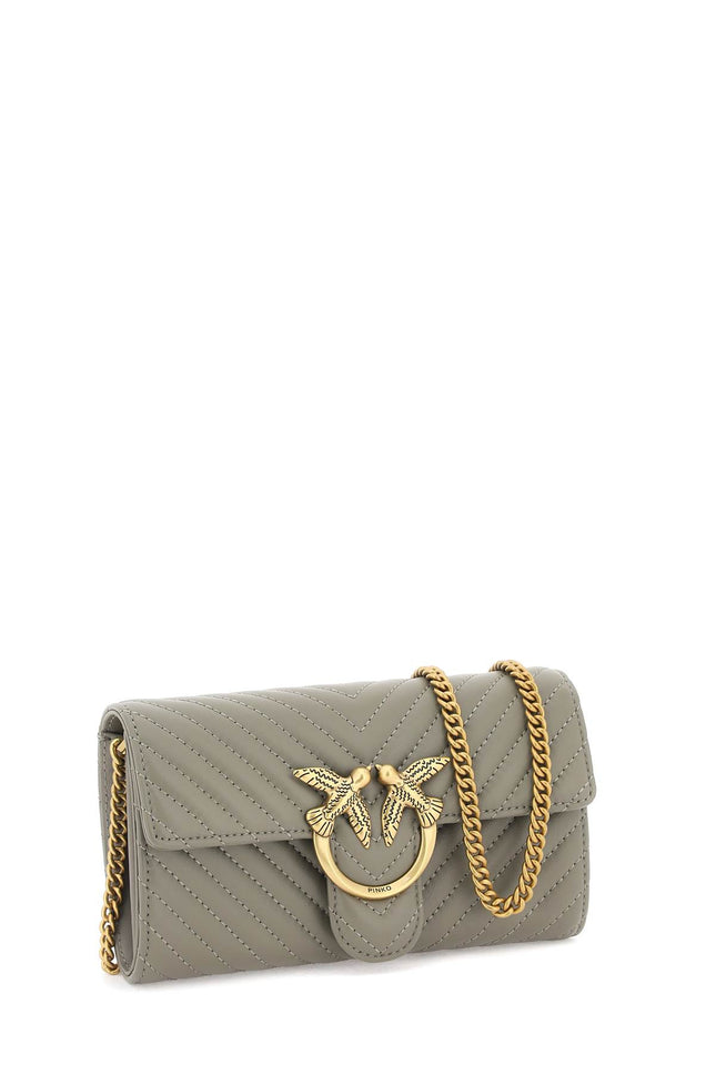 Pinko love bag chevron crossbody bag-Pinko-Urbanheer