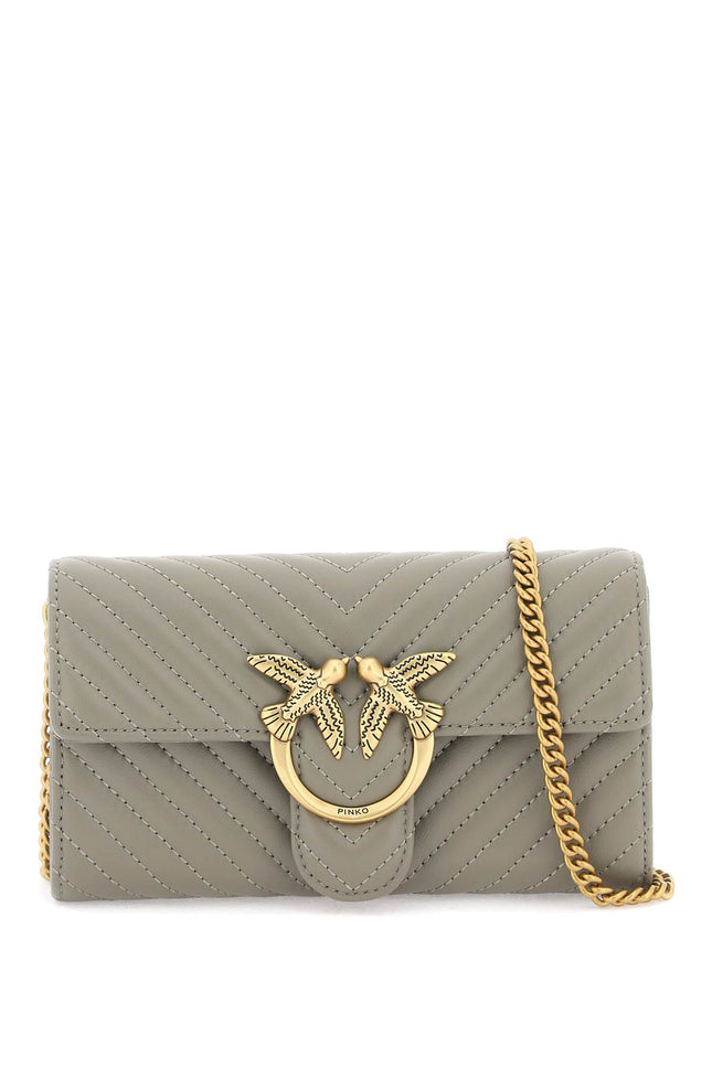 Pinko love bag chevron crossbody bag-Pinko-Urbanheer